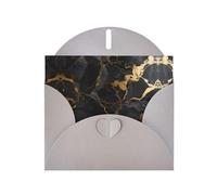 Gray YYHWHJDE black marble texture gold Picture Greeting Card 6x4 in with Double-Sided Pearl Effect and Environmentally Friendly Ink
