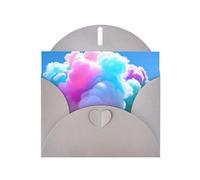 Gray YYHWHJDE Cotton Candy Printing Greeting Card for Christmas, Birthday, Valentine's Day, Wedding Anniversary, and Parties