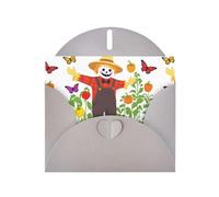 Gray YYHWHJDE Scarecrow Planting Peppers Picture Greeting Card 6x4 in with Double-Sided Pearl Effect and Environmentally Friendly Ink