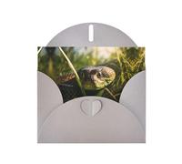 Gray YYHWHJDE snake Picture Greeting Card 6x4 in with Double-Sided Pearl Effect and Environmentally Friendly Ink