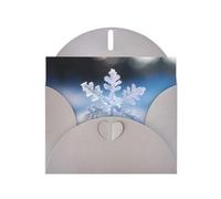Gray YYHWHJDE snowflake Picture Greeting Card 6x4 in with Double-Sided Pearl Effect and Environmentally Friendly Ink