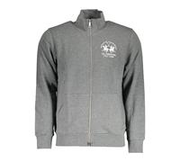 Gray Zip-Up Jumper with Embroidery - male - La Martina - Zip-throughs - Gray - 2XL - Sweatshirts & Hoodies 2XL