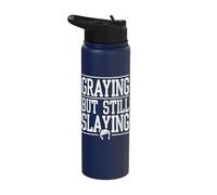 Graying But Still Slaying Stainless Steel Insulated Water Bottle