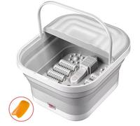 Grayish White Electric Infrared Foot Massager Wet Bath Spa Relax Therapy Uk