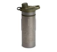 GRAYL GeoPress Titanium 710ml Water Purifier Bottle with Cooking Lid - Filter for Hiking, Camping, Survival, Travel (Olive Drab)