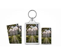Graylyn Estate - USA (North Carolina) | Historic Mansion Souvenir Gift Set - Keychain, Magnet & Photo Cards | Castle Collectible, American Landmark Keepsake (4 Pack)