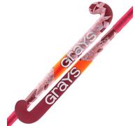 GRAYS Aftershock Ultrabow Junior Wooden Hockey Stick - Pink/Red (28")