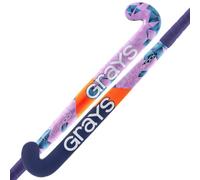 GRAYS Aftershock Ultrabow Junior Wooden Hockey Stick - Purple/Blue (33")