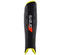 GRAYS G 600 Pro Hockey Shinguards - Black/Silver - Small