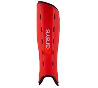 GRAYS G600 Unisex Youth Shin Guard, Red/Black, S