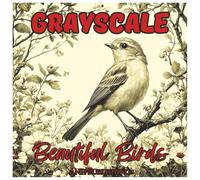 Grayscale Beautiful Birds: Relaxing Coloring Book For Teens and Adults: A Stunning Collection of Realistic Bird Illustrations in Soft Grayscale for ... Coloring Fun (Grayscale Coloring Series)