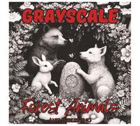 Grayscale Forest Animals: Cute Coloring Book For Adults.: Relaxing Black & White Woodland Animals for Stress Relief & Creativity (Grayscale Coloring Series)