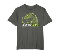 Grayson Saurus Personalized Name Dinosaur T-Rex T-Shirt