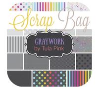 Graywork Scrap Bags Tula Pink DIY Quilt Fabric