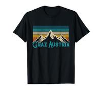 Graz Austria Vintage Mountains Alps Ski Souvenir T-Shirt