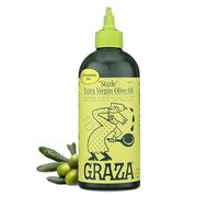 Graza Sizzle Extra Virgin Olive Oil, Cooking Oil - High Polyphenol Peak Harvest EVOO Cooking Oil in a Squeeze Bottle - Single Farm Olives from Spain - 25.3 Fl Oz (350ml)