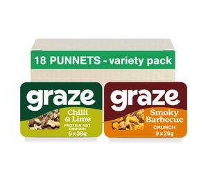 Graze Chilli Lime and Smoky BBQ bundle snacks Vegan Savoury Snacks High