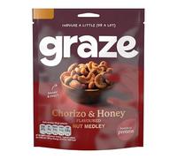 Graze Chorizo & Honey Crunchy Mixed Nuts Sharing Snacks, 1 x 120g