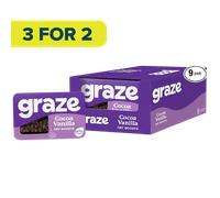 Graze Cocoa Vanilla Oat Boosts 50g - Case of 9 [Best Before: 05/10/2025]
