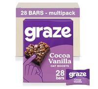 Graze Cocoa Vanilla Protein Oat Boost Bars - Vegan Snacks, Whole Oats & Natural Flavours- Packaging may vary - (28 Snacks - 7 Packs of 4 x 30g)