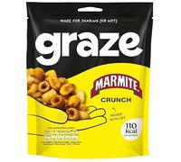 Graze Crunch Protein Sharing Bag 100g | High Protein Healthy Snack | Crunchy Mixed Snack Pack | Ideal Sharing Size Energy Snack (Graze Marmite Crunch Protein Sharing Bag Snack 100G)