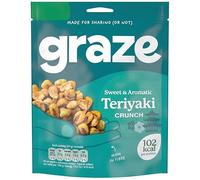 Graze Crunch Protein Sharing Bag 100g | High Protein Healthy Snack | Crunchy Mixed Snack Pack | Ideal Sharing Size Energy Snack (Graze Sweet and Aromatic Teriyaki Crunch 100g)