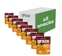 Graze - Healthy Snacks - BBQ - 100gx6 Bags - Vegan Snacks - Alternative for Crisps, Mixed Nuts & Pretzels