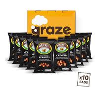 Graze - Healthy Snacks- Multipack of Marmite nuts- 10 Bags Mixed Bundle