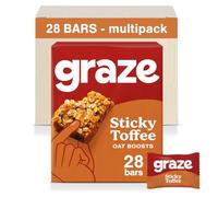 Graze - Healthy Snacks - Vegan Sticky Toffee Cereal & Snack Bars- 28x30g