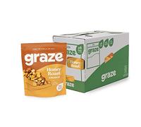 Graze - Honey Roast Crunch Snacks -Healthy Snacks Alternative for Crisps, Mixed Nuts & Pretzels - Ideal if You Love Corn, Broad Beans and Corn Hoops Mixed Savoury Snacks (6x100g pack)