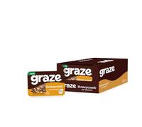 Graze - Honeycomb Oat Bars - Healthy Vegan Snacks With Wholegrain Oats - 9 bars x 50g