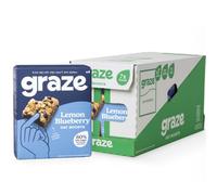 Graze Lemon Blueberry Oat Boosts, Wholegrain Flapjacks Snack Bar, 28 x 30g