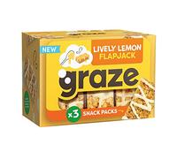 Graze Lively Lemon Flapjack, 3 x 53g