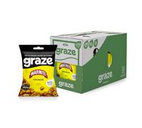 Graze - Marmite Crunchy Snacks - Vegan Lunchbox Snacks- Healthy Alternative to Crisps - Perfect If you Love Corn, Broad Beans and Corn Hoops - 35g x 10 bags