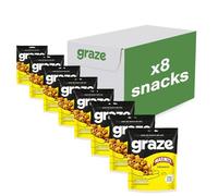 Graze - Marmite Savory Snacks - Vegan Savoury Snacks, High in Protein & Fibre - Pack of 8 snacks