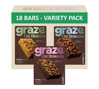 Graze - New Sweet Snacks Variety box of Oat Boost Bars (White Chocolate Pistachio, Milk Chocolate Pecan, Hazelnut & Dark Chocolate) - 6x3 snack bars - Total of 18 snacks