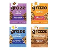 Graze Oat Bites WOW Bakes Nutty Protein Power Variety (Box - Pack of 4)