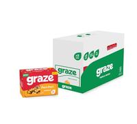 Graze - Peri Peri Crunch Snacks - Healthy Alternative for Crisps, Mixed Nuts & Pretzels - Ideal if you Love Corn, Broad beans and Corn hoops mixed Savoury Vegan Snacks (24x28g)