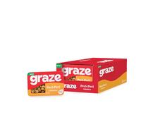 Graze - Peri Peri Snacks - Healthy Alternative for Crisps, Mixed Nuts & Pretzels - Ideal if you Love Corn, Broad beans and Corn hoops mixed Savoury Vegan Snacks (9x28g pack)