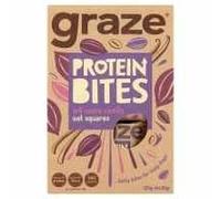 Graze Protein Bites Cocoa Vanilla Oat Squares 120g (4x30g) Pack of 4