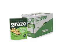 Graze - Protein Range - Healthy Snacks - Sea Salt & Pepper - 100gx6 Bags - Vegan Snacks - Alternative for Crisps, Mixed Nuts & Pretzels