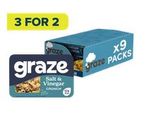 Graze Salt and Vinegar Crunch 28g - Case of 9 [Best Before: 07/07/2025]