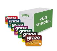 Graze Snacks Variety box - Protein snacks - Best of all flavours crunch selection box savoury snacks - Less fat than crisps - Total of 63 snacks trays