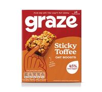 Graze - Healthy Snacks - Vegan Sticky Toffee Cereal & Snack Bars- 28x30g