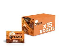 Graze Superfood Oat Boosts, Orange, 30g - Vegan Healthy Snack with Whole Oats (15 Snacks) - Packaging May Vary