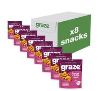 Graze - Sweet Chilli Savory Snacks - Vegan Savoury Snacks, High in Protein & Fibre - Pack of 8 snacks