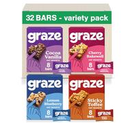 Graze - Sweet Snacks Bundle of Oat Boost Bars - Made With Whole Oats and Natural Flavours - 8x4 snack bars - Total of 32 snacks