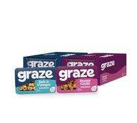 Graze - Vegan Savoury Healthy Snacks, High in Protein & Fibre - Packaging may vary - (Salt&Vinegar and Sweet Chilly)
