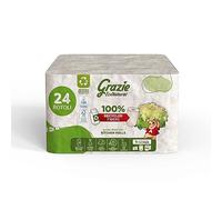 Grazie Natural, Toilet Paper Maxi Ecol FSC Paperpack, 12 Rolls, Dermatologically Tested, 100% Ecological Recycled Toilet Paper, Environmentally Friendly, Made in Italy
