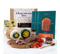 Grazing Charcuterie & Cheese Box | Gift Hamper with 2 Cheeses, 4 Meats & Gourmet Accompaniments | Luxury Food Gift for Men, Women & Food Lovers
